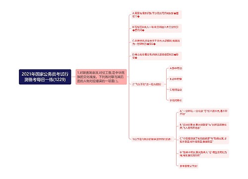 2021年国家公务员考试行测备考每日一练(1229)