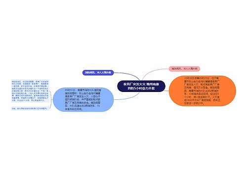 家具厂突发火灾 赣州南康消防5小时奋力扑救