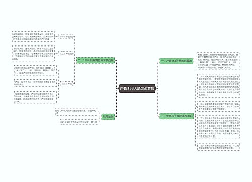 产假158天是怎么算的