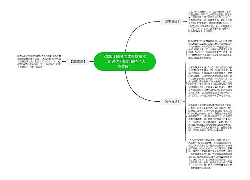 2020年国考面试素材积累：新时代下如何看待“人造节日”