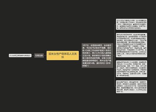 延长女性产假体现人文关怀