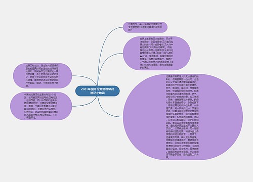 2021年国考行测地理常识速记之地震