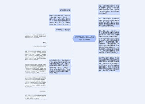 北京60种调味面制食品滥用添加剂停售