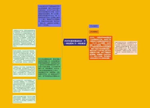 2020年国考面试热点：不一样的高考 不一样的收获