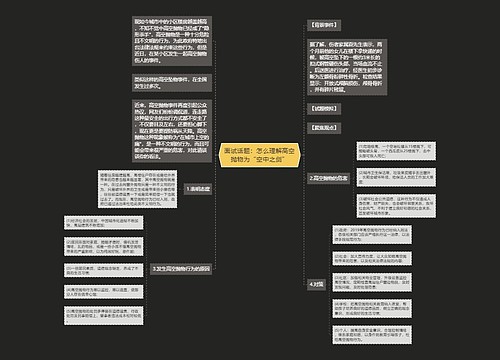 面试话题：怎么理解高空抛物为“空中之剑”