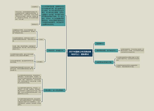 2021年国家公务员面试备考技巧之：提炼要点