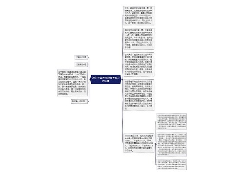 2021年国考常识备考练习之法律