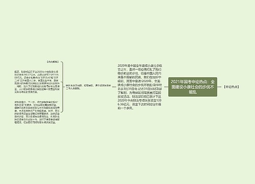 2021年国考申论热点：全面建设小康社会的步伐不能乱