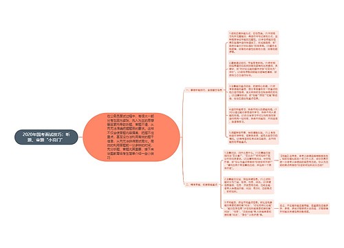 2020年国考面试技巧：听题、审题“小窍门”