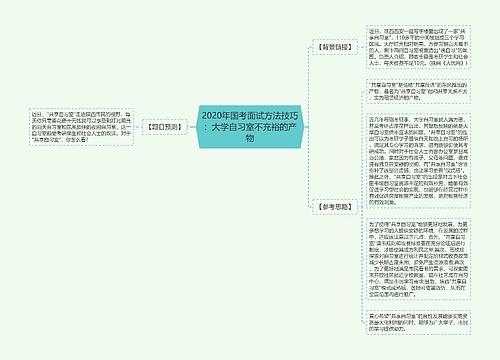 2020年国考面试方法技巧：大学自习室不充裕的产物