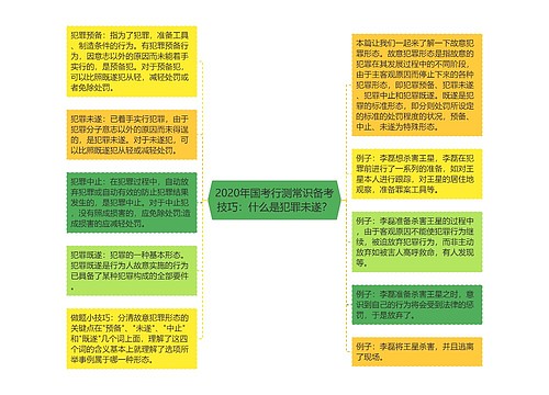 2020年国考行测常识备考技巧：什么是犯罪未遂？