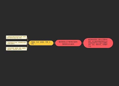 慎买颜色过于鲜亮的食物 警惕添加剂超标