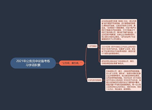 2021年公务员申论备考练习字词积累