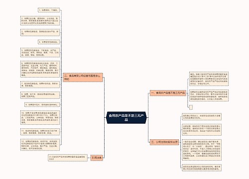 食用农产品是不是三无产品