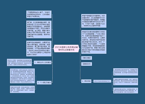 2021年国家公务员面试辅导材料之家禽市场