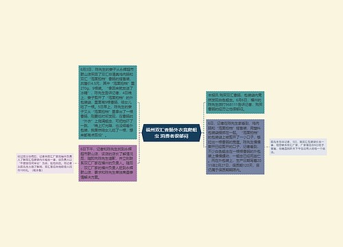 福州双汇香肠外衣竟爬蛆虫 消费者很郁闷