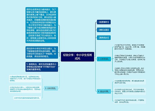 经验分享：中小学生报班成风