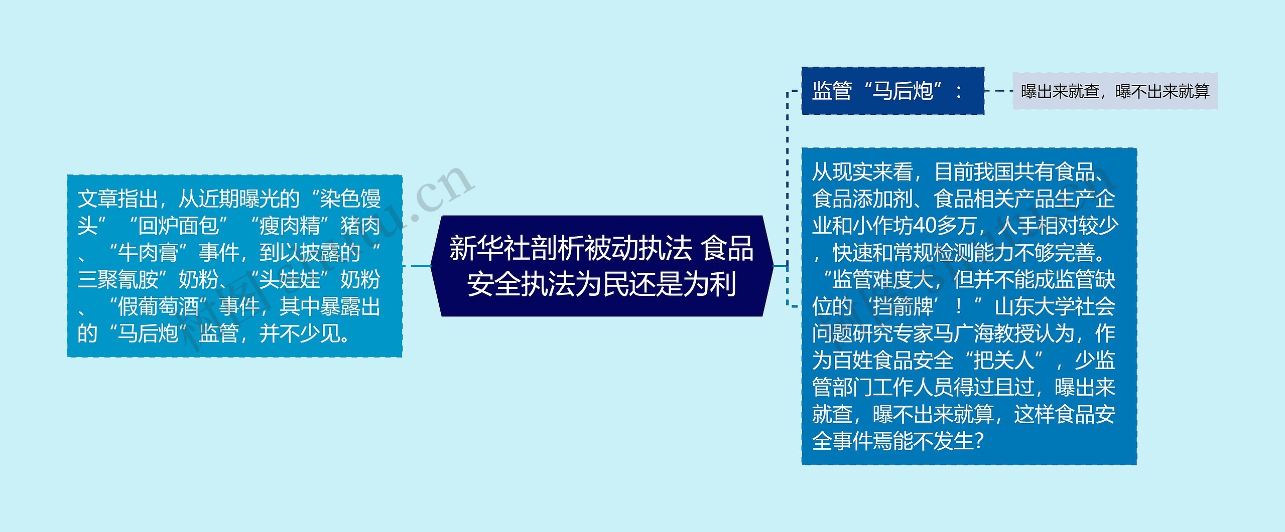 新华社剖析被动执法 食品安全执法为民还是为利