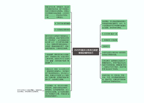 2020年重庆公务员行测逻辑填空辅导技巧