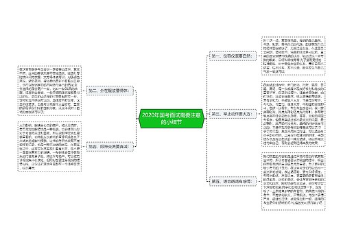 2020年国考面试需要注意的小细节