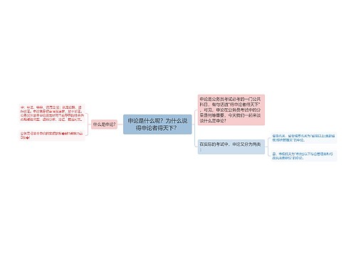 申论是什么呢？为什么说得申论者得天下？