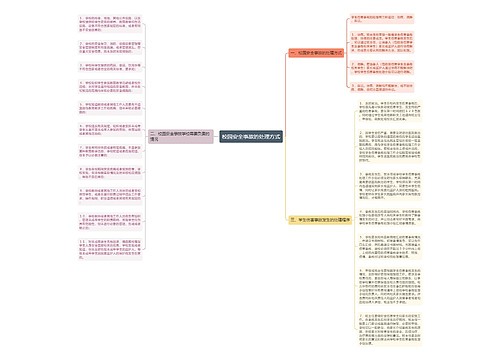 校园安全事故的处理方式