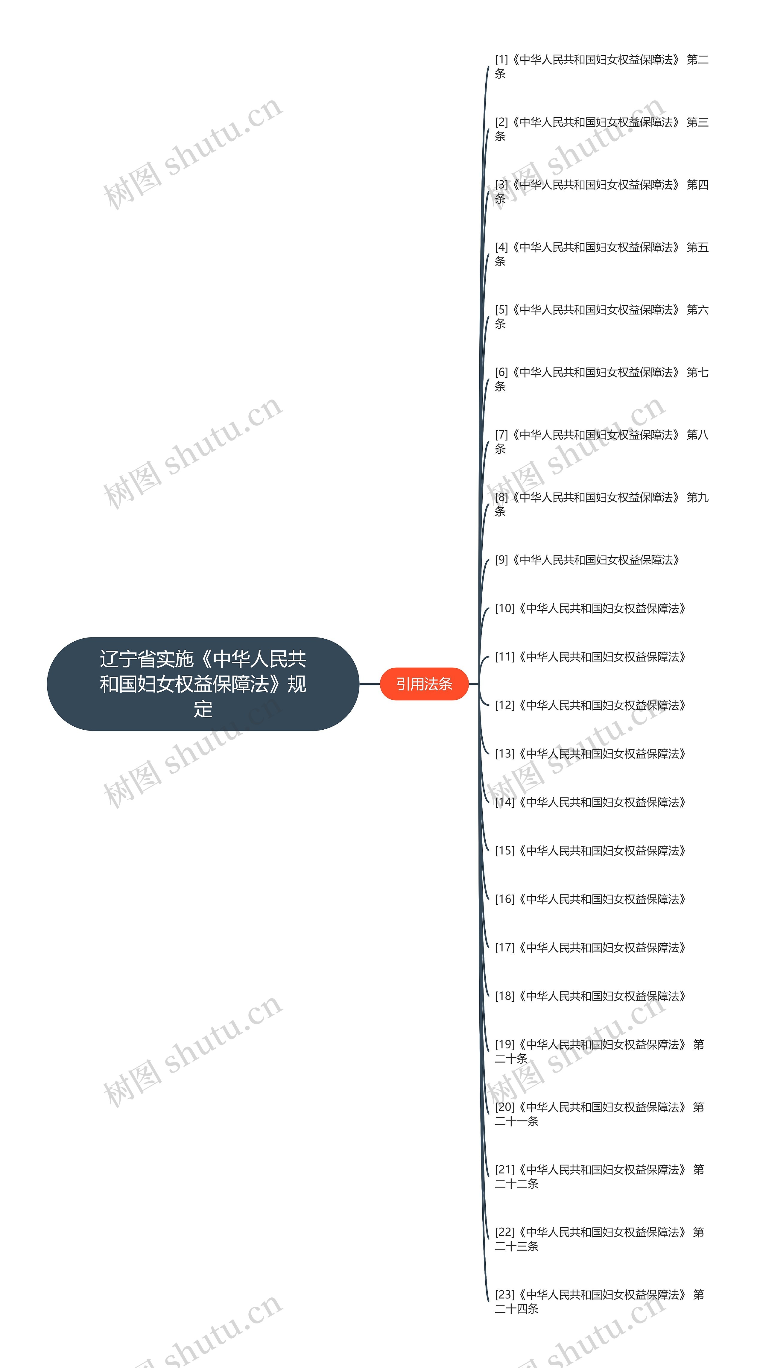 辽宁省实施《中华人民共和国妇女权益保障法》规定思维导图