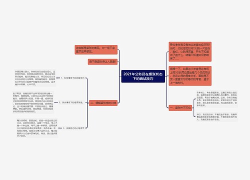 2021年公务员在紧张状态下的面试技巧