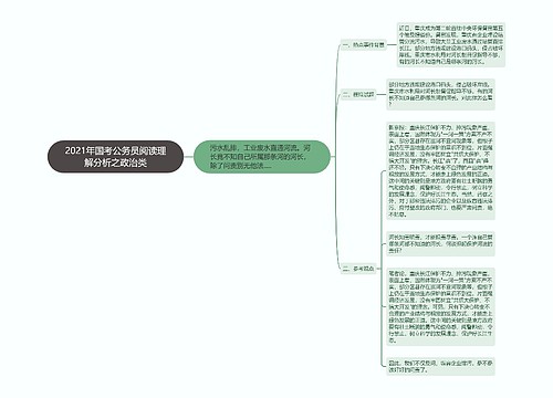 2021年国考公务员阅读理解分析之政治类