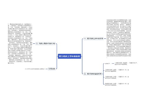 智力残疾上学补助标准