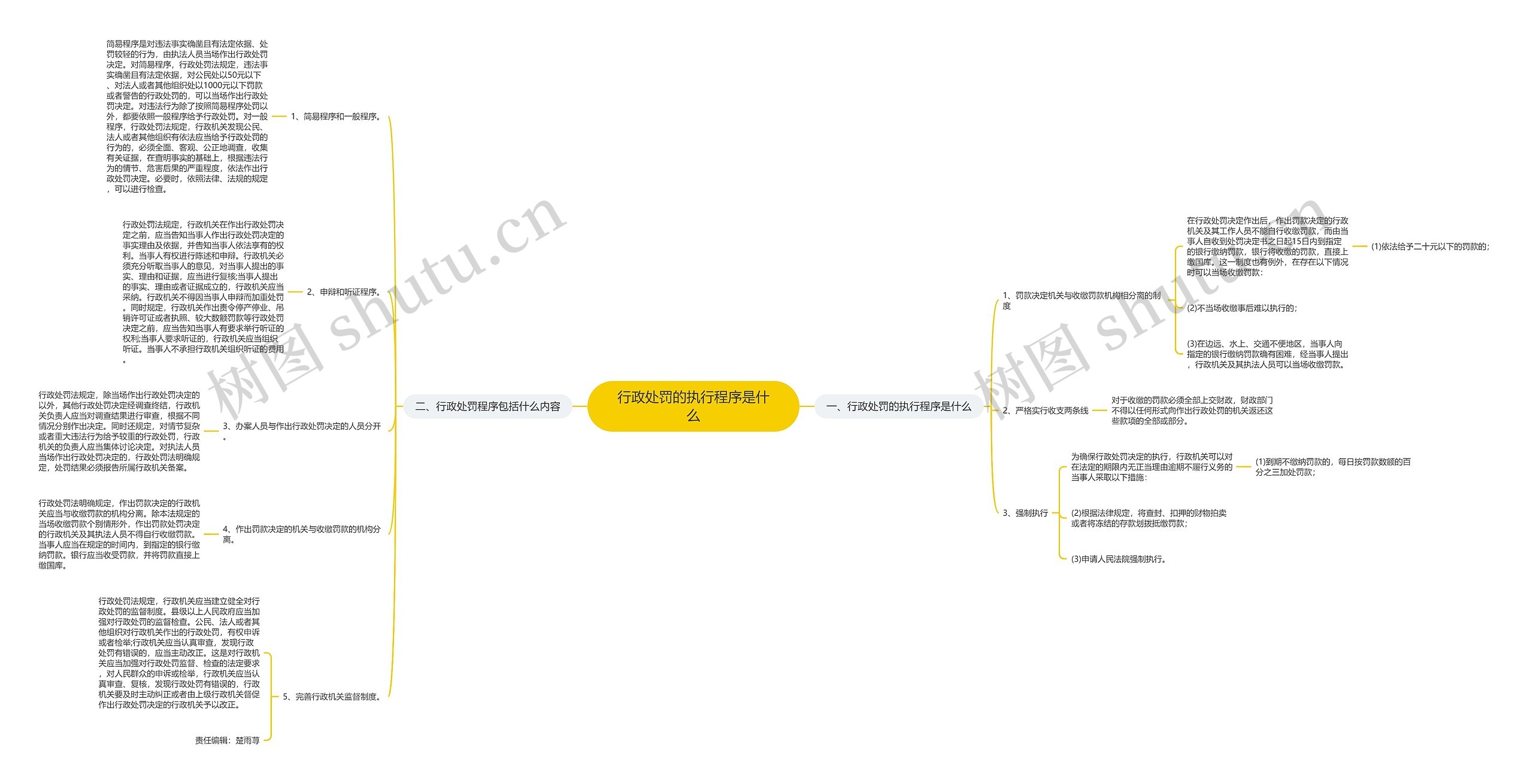 行政处罚的执行程序是什么思维导图
