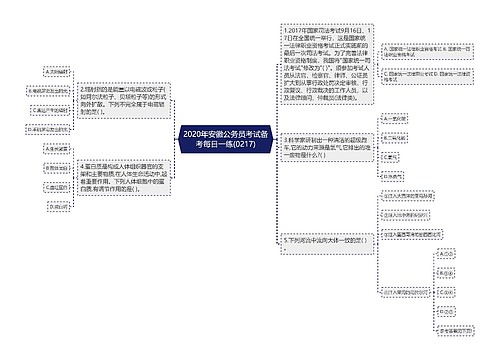 2020年安徽公务员考试备考每日一练(0217)