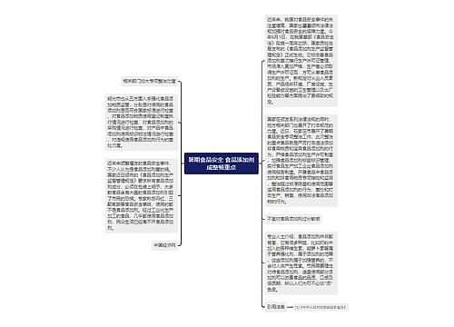 暑期食品安全 食品添加剂成整顿重点