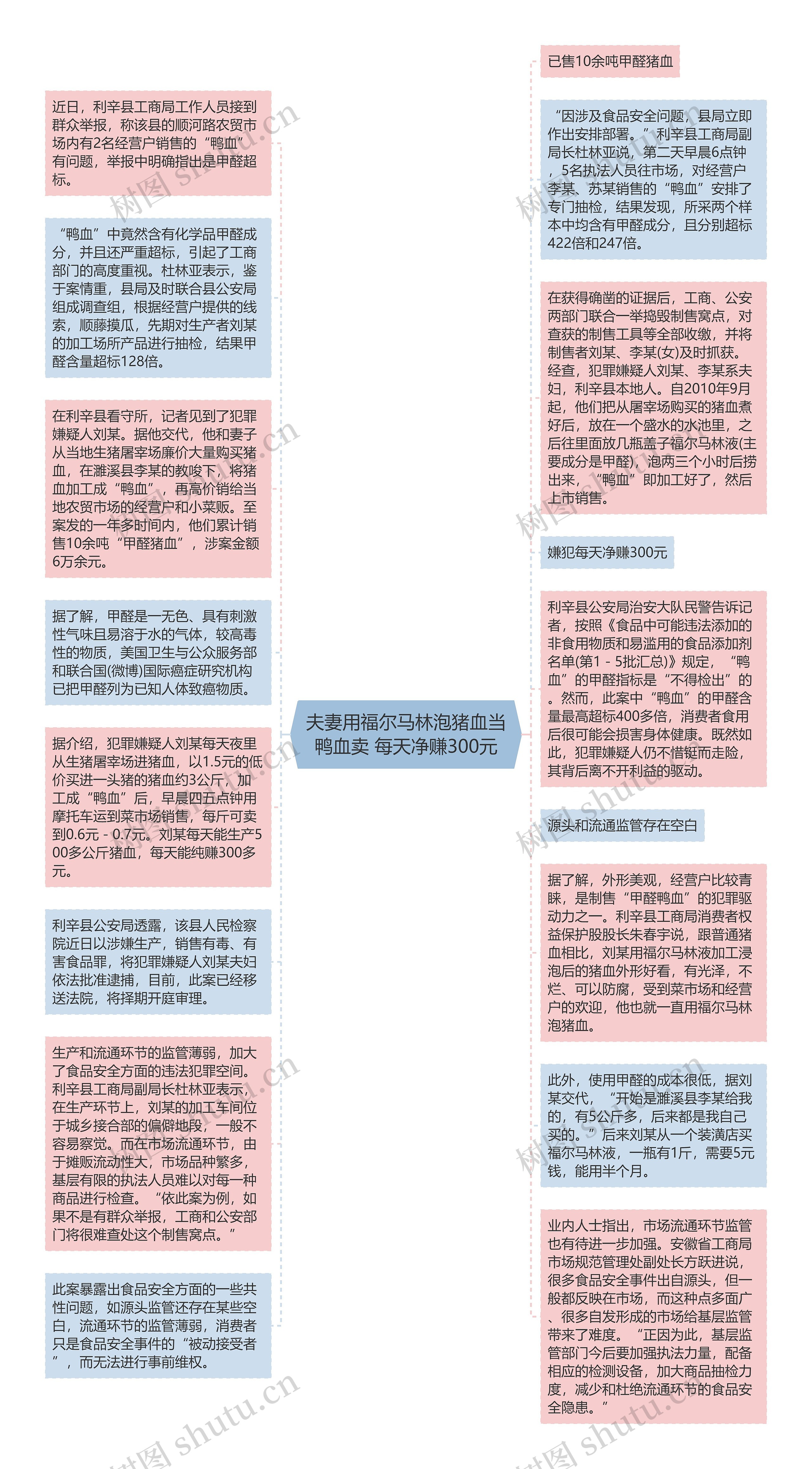 夫妻用福尔马林泡猪血当鸭血卖 每天净赚300元