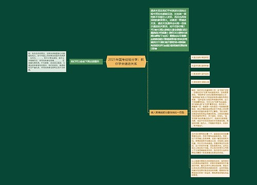 2021年国考经验分享：教你学会递进关系