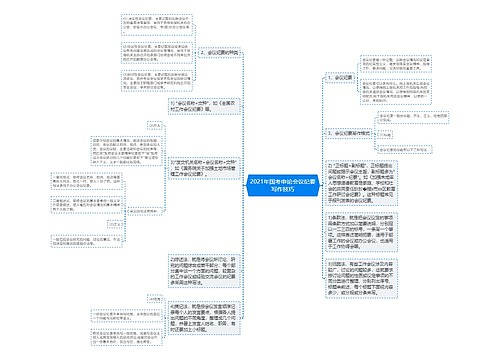 2021年国考申论会议纪要写作技巧