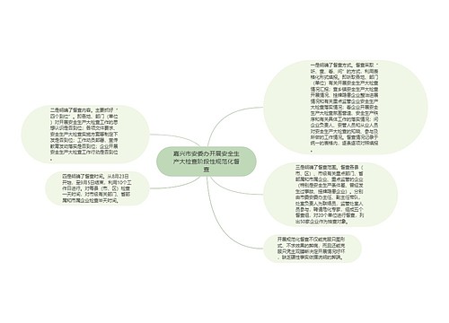 嘉兴市安委办开展安全生产大检查阶段性规范化督查