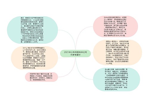 2021年公务员国考申论写作参考素材