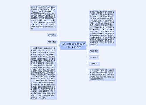 2021国考行测备考技巧之二选一如何选对