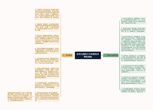 论幼儿园的火灾危险性及预防措施