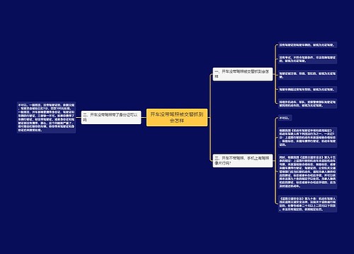 开车没带驾照被交警抓到会怎样