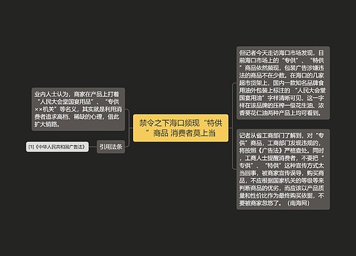 禁令之下海口频现“特供”商品 消费者莫上当