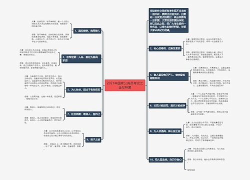 2021年国家公务员考试之金句积累