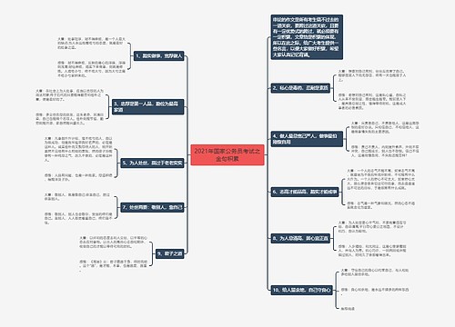 2021年国家公务员考试之金句积累 2021年国家公务员考试之金句积累