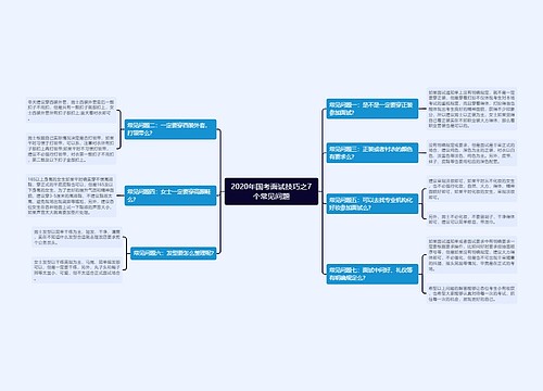 2020年国考面试技巧之7个常见问题