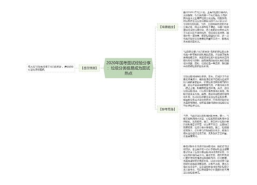 2020年国考面试经验分享：垃圾分类极易成为面试热点