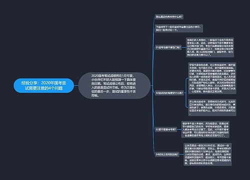 经验分享：2020年国考面试需要注意的4个问题