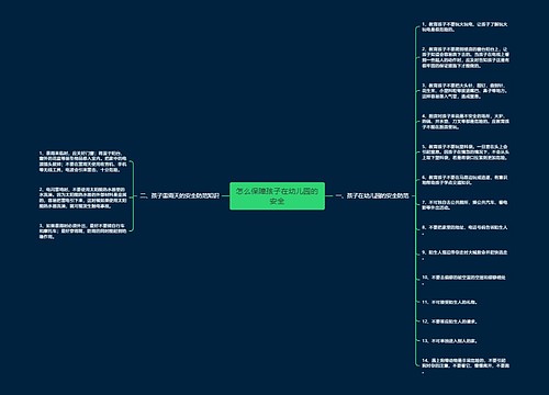 怎么保障孩子在幼儿园的安全