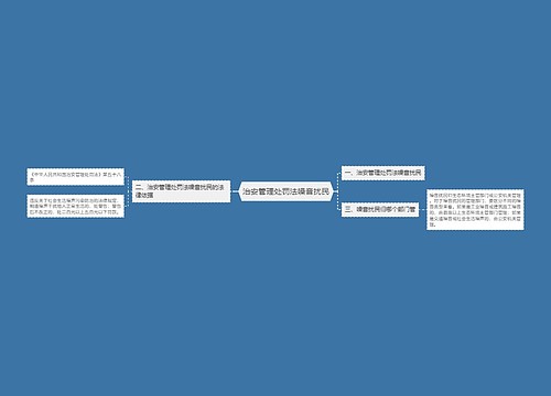 治安管理处罚法噪音扰民