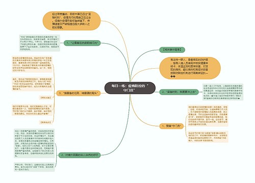 每日一练：疫情防控的“守门员”